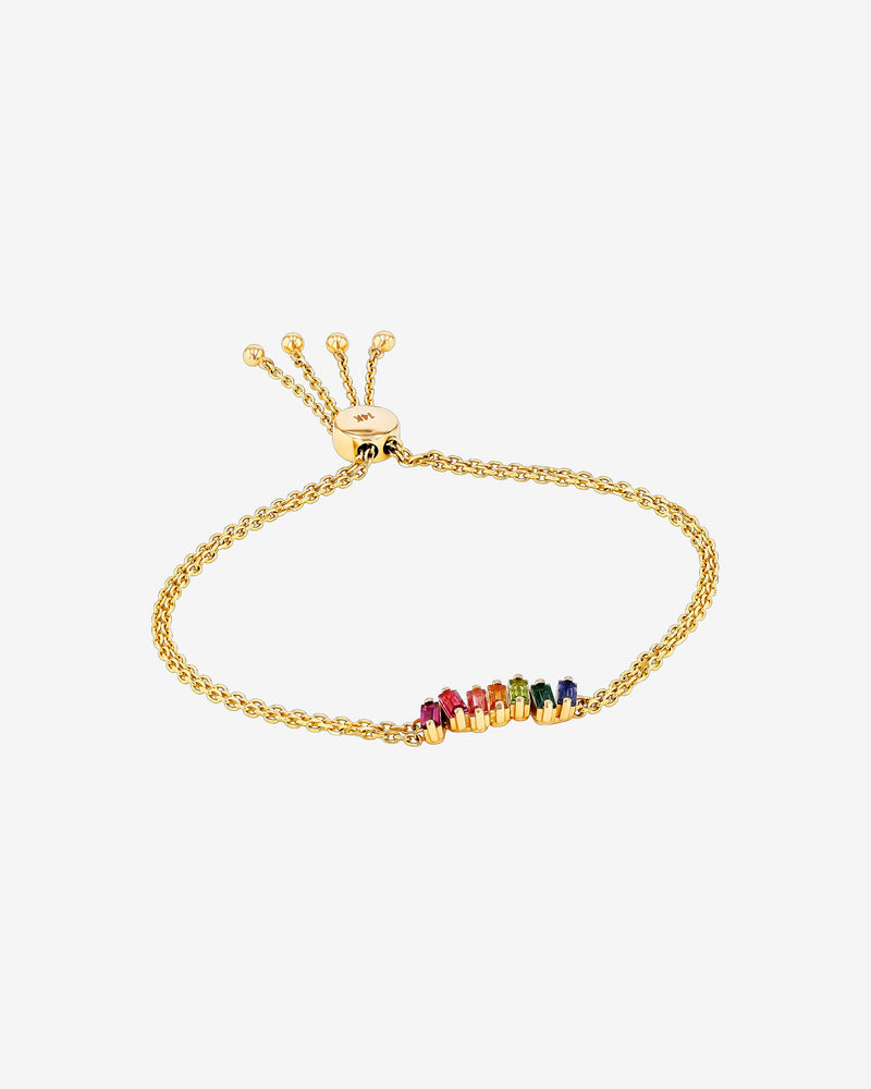 Kalan By Suzanne Kalan Amalfi Rainbow Pulley Bracelet in 14k yellow gold