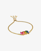 Kalan By Suzanne Kalan Amalfi Stacker Rainbow Pulley Bracelet in 14k yellow gold