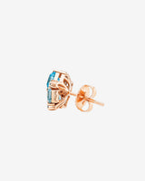 Kalan By Suzanne Kalan Amalfi Blossom Blue Pastel Mix Studs in 14k rose gold