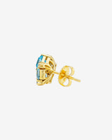 Kalan By Suzanne Kalan Amalfi Blossom Blue Pastel Mix Studs in 14k yellow gold