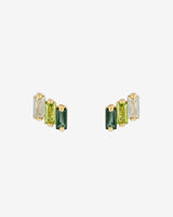 Kalan By Suzanne Kalan Amalfi Green Ombre Studs in 14k yellow gold