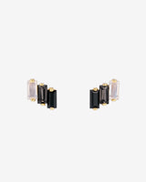 Kalan By Suzanne Kalan Amalfi Black Ombre Studs in 14k yellow gold