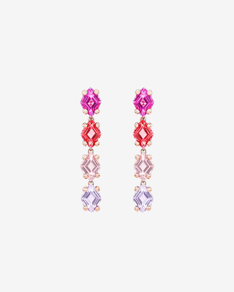 Kalan By Suzanne Kalan Amalfi Diamond Cut Pink Ombre Drop Earrings in 14k rose gold