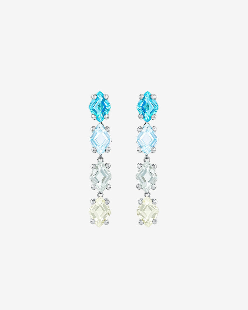 Kalan By Suzanne Kalan Amalfi Diamond Cut Blue Ombre Mini Drop Earrings in 14k white gold