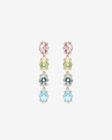 Kalan By Suzanne Kalan Amalfi Diamond Cut Pastel Mini Drop Earrings in 14k rose gold