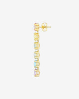 Kalan By Suzanne Kalan Amalfi Diamond Cut Pastel Midi Drop Earrings in 14k yellow gold