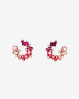 Kalan By Suzanne Kalan Nadima Red Ombre Mini Spiral Hoops in 14k rose gold