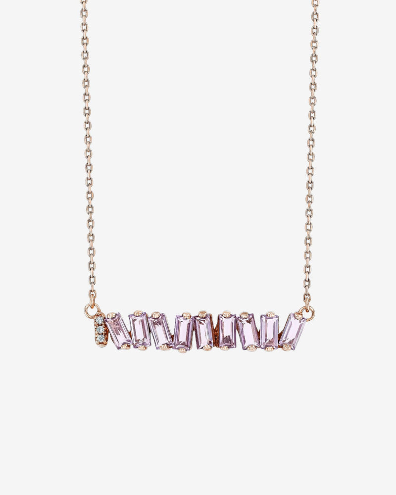 Kalan By Suzanne Kalan Amalfi Hallie Rose De France Bar Pendant in 14k rose gold