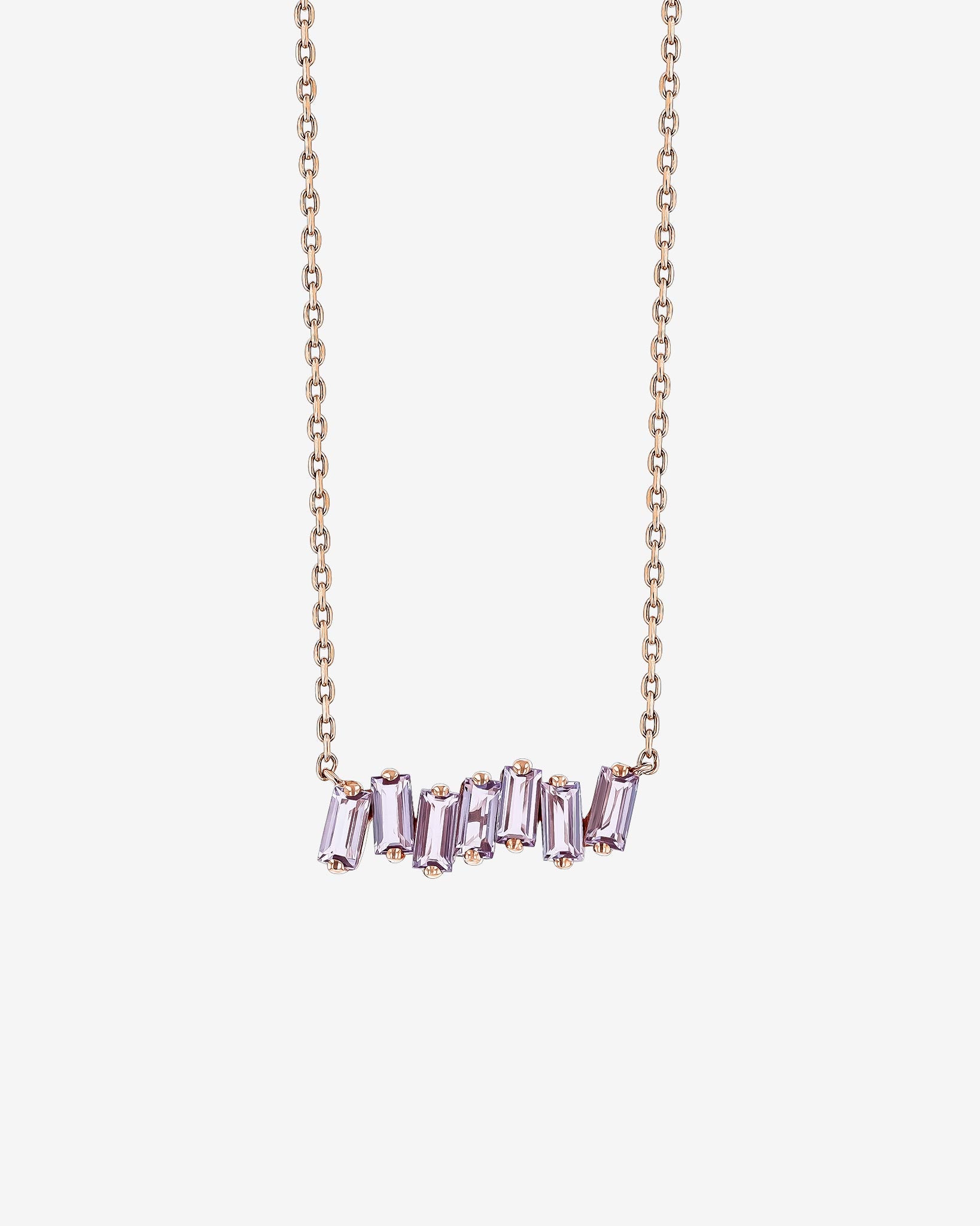 Kalan By Suzanne Kalan Amalfi Rose De France Bar Pendant in 14k rose gold