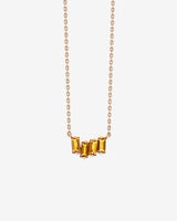 Kalan By Suzanne Kalan Amalfi Citrine Mini Bar Pendant in 14k rose gold