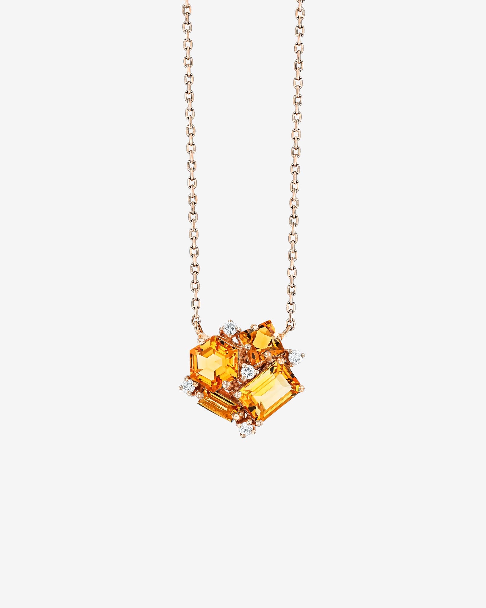 Kalan By Suzanne Kalan Amalfi Citirine Blossom Pendant in 14k rose gold