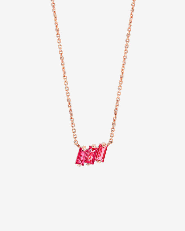 Kalan By Suzanne Kalan Amalfi Pink Topaz Mini Pendant in 14k rose gold