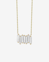 Kalan By Suzanne Kalan Amalfi White Topaz Stacker Pendant in 14k yellow gold