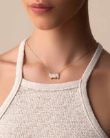 Kalan By Suzanne Kalan Amalfi White Topaz Stacker Pendant in 14k yellow gold