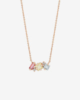 Kalan By Suzanne Kalan Nadima Pastel Mini Bar Pendant in 14k rose gold