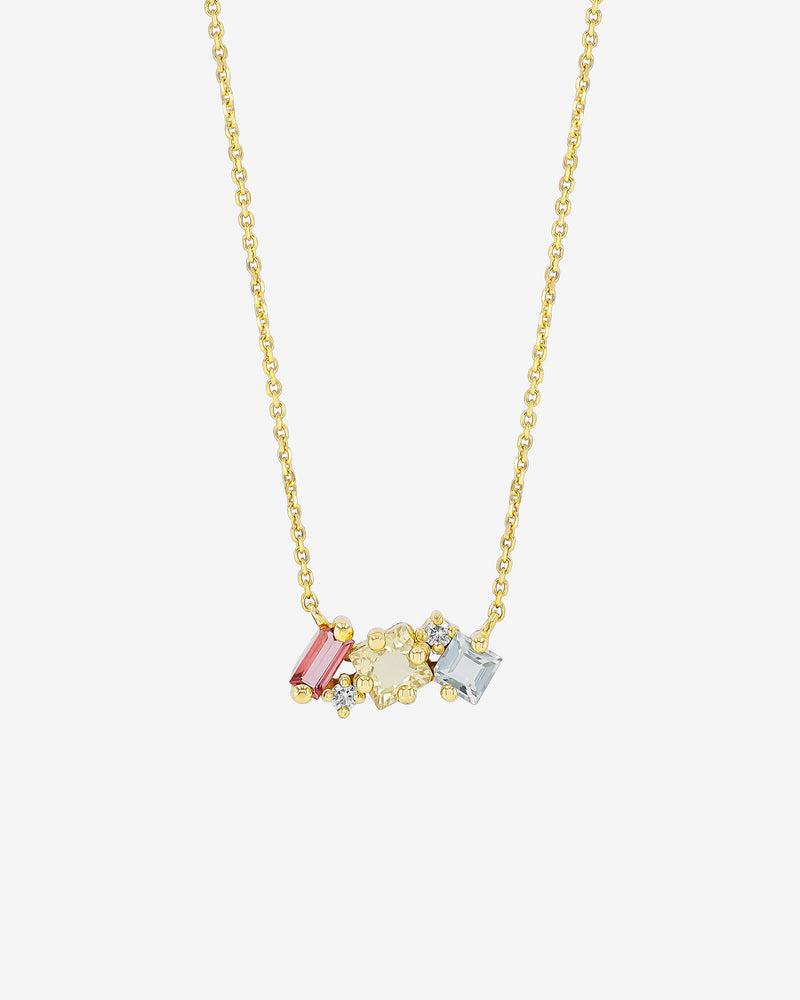 Kalan By Suzanne Kalan Nadima Pastel Mini Bar Pendant in 14k yellow gold