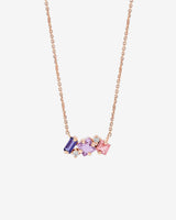 Kalan By Suzanne Kalan Nadima Purple Ombre Mini Bar Pendant in 14k rose gold