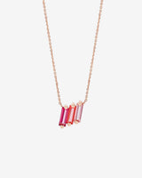 Kalan By Suzanne Kalan Amalfi Midi Red Ombre Pendant in 14k rose gold