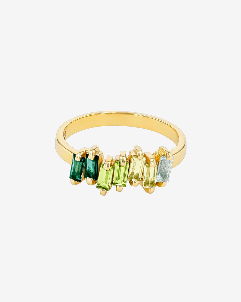 Kalan By Suzanne Kalan Amalfi Green Ombre Half Band in 14k yellow gold
