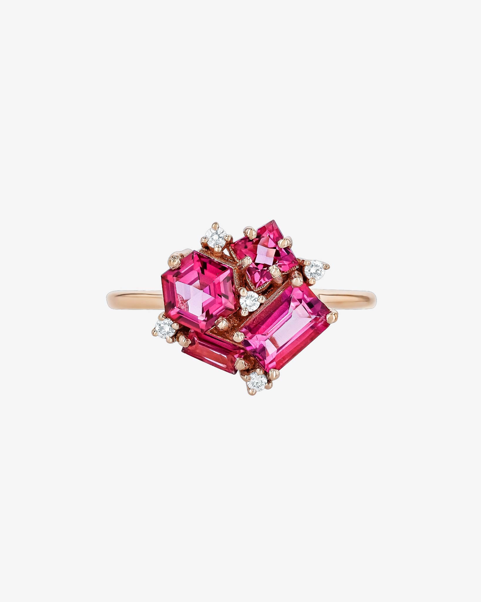 Kalan By Suzanne Kalan Amalfi Pink Topaz Blossom Ring in 14k rose gold