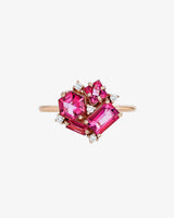 Kalan By Suzanne Kalan Amalfi Pink Topaz Blossom Ring in 14k rose gold