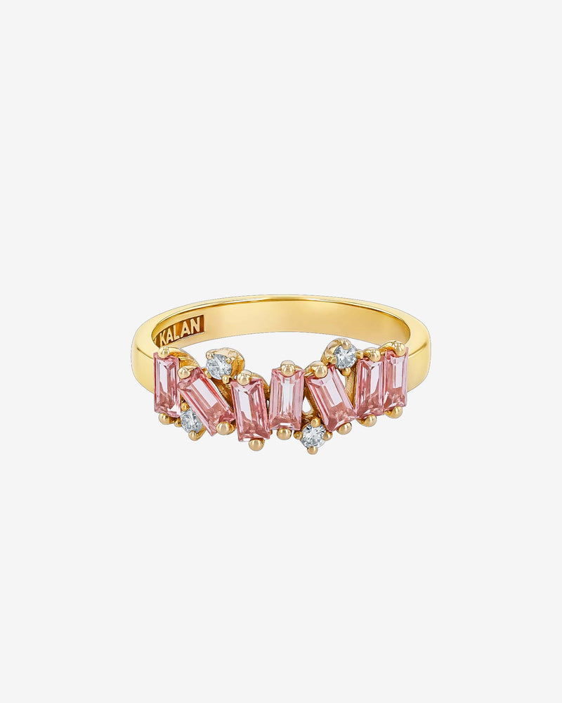 Kalan By Suzanne Kalan Amalfi Burst Morganite Topaz Half Band in 14k yellow gold