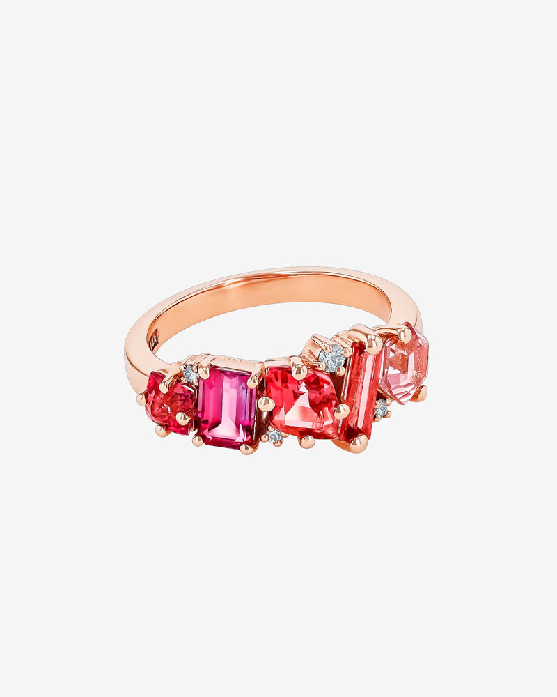 Kalan By Suzanne Kalan Nadima Red Ombre Glimmer Ring in 14k rose gold