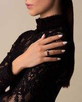 Kalan By Suzanne Kalan Nadima Black Ombre Glimmer Ring in 14k rose gold